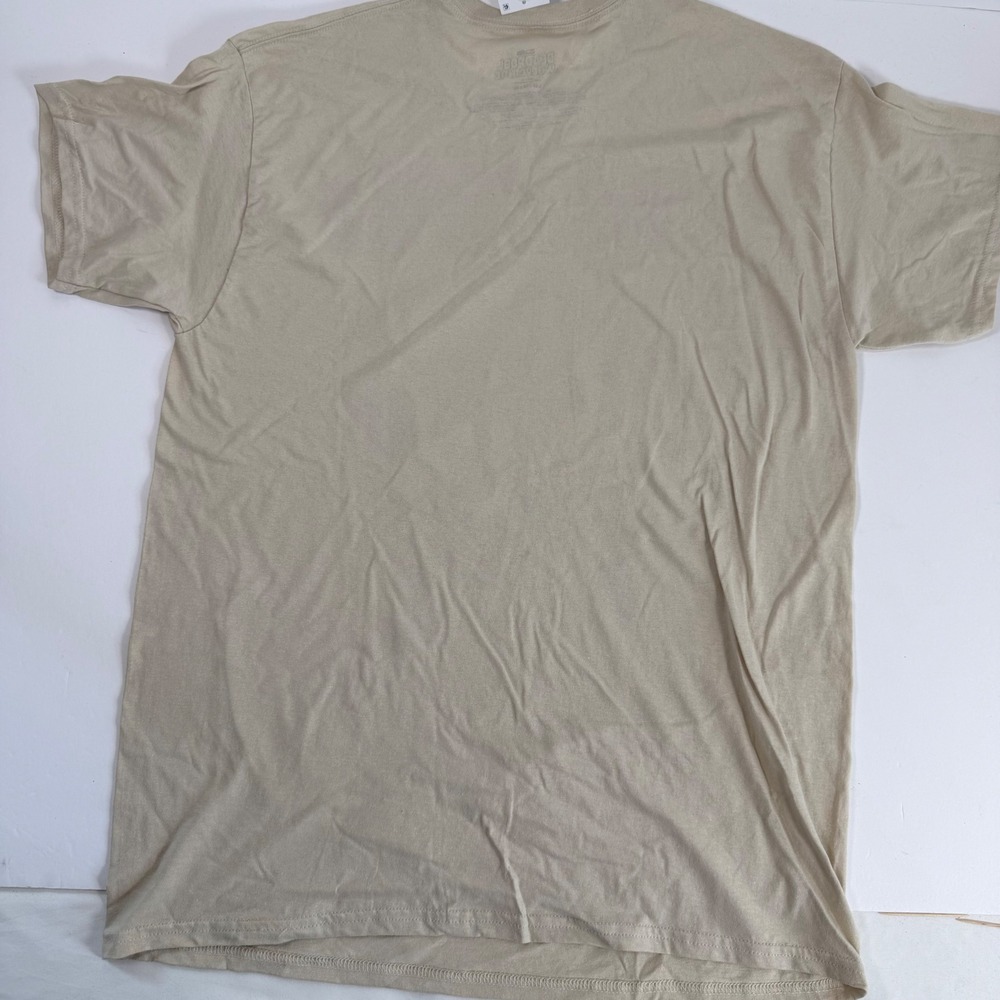 New Deadpool & Wolverine Graphic T Shirt Large Beige Marvel Movie Tee NWT - Picture 4 of 4